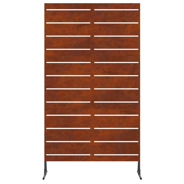 vidaXL Privatlivssk&aelig;rm Gr&aring; 100 x 50 x 180 cm Cortenst&aring;l