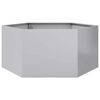 vidaXL plantekasse 104x90x45 cm sekskantet galvaniseret st&aring;l