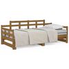 vidaXL daybed med udtr&aelig;k 2x(80x200) cm massivt fyrretr&aelig; gyldenbrun