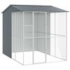 vidaXL Fuglebur Antracit 215 x 310 x 247 cm Galvaniseret st&aring;l