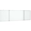 vidaXL magnetisk whiteboard 200x60x1,7 cm foldbart aluminium