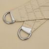 vidaXL solsejl Oxfordstof trekantet 3,6 x 3,6 x 3,6 m beige