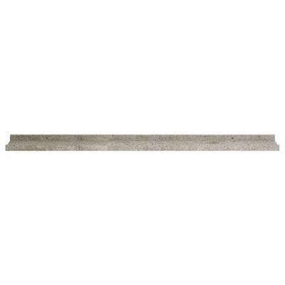 vidaXL væghylder 4 stk. 100x9x3 cm betongrå