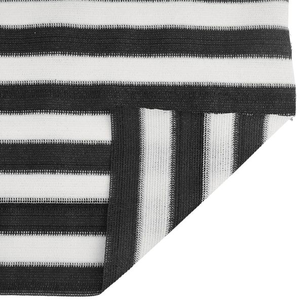 vidaXL afsk&aelig;rmning 1,8x25 m 195 g/m&sup2; HDPE antracitgr&aring; og hvid