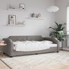 vidaXL daybed 80x200 cm stof gr&aring;brun