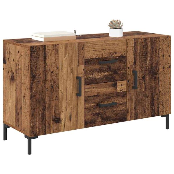 vidaXL Sideboard Gammelt tr&aelig; 100 x 36 x 60 cm Konstrueret tr&aelig;
