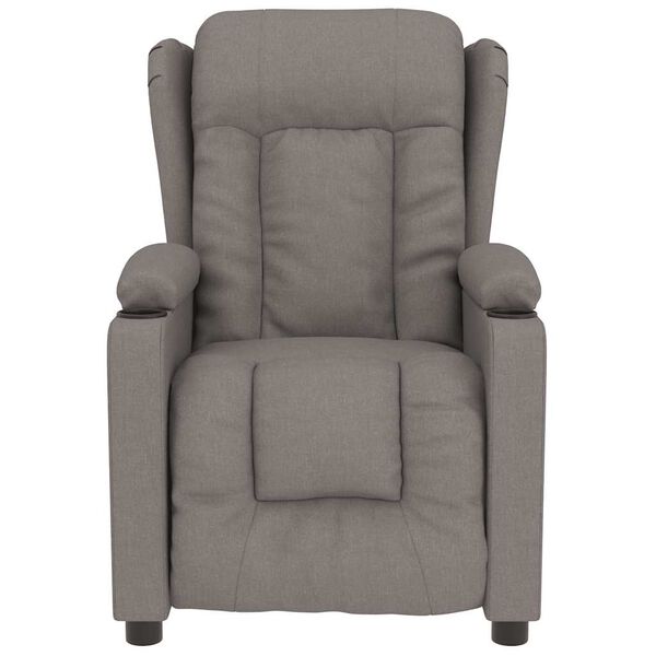 vidaXL massagestol stof gråbrun