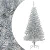 vidaXL kunstigt juletr&aelig; med juletr&aelig;sfod 150 cm PET s&oslash;lvfarvet