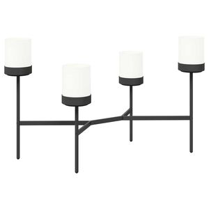 vidaXL Blomst Stativ Hvid 125 x 55 x 81 cm PP og st&aring;l