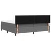 vidaXL Box spring seng Lys Grå og Hvid 203 x 200 x 88 cm Corduroy stof