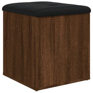vidaXL opbevaringsb&aelig;nk 42x42x45 cm konstrueret tr&aelig; brun egetr&aelig;sfarve