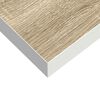 vidaXL sv&aelig;vehylde 90x23,5x3,8 cm MDF egetr&aelig;sfarve og hvid