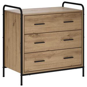 vidaXL Skuffeskab Artisan-eg 70 x 39,5 x 71 cm Konstrueret tr&aelig;