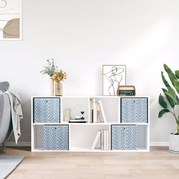 vidaXL opbevaringskasser 4 stk. 32x32x32 cm foldbare stof bl&aring;