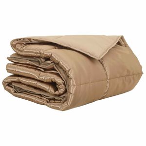 vidaXL Sommer dyne Guld 135 x 200 cm Satin og Mikrofiber