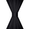 2 stk Sort Blackout Gardiner 135 x 245 cm