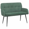 vidaXL 2-personers sofa med metalben 2-personers Havgr&oslash;n Fl&oslash;jl