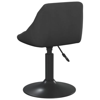 vidaXL spisebordsstol fløjl sort