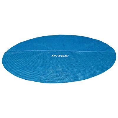 Intex solopvarmet poolovertræk 538 cm polyethylen blå