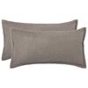 vidaXL Pudebetr&aelig;k 2 pcs HOUTEN Lysegr&aring; 40 x 70 cm Boucl&eacute;