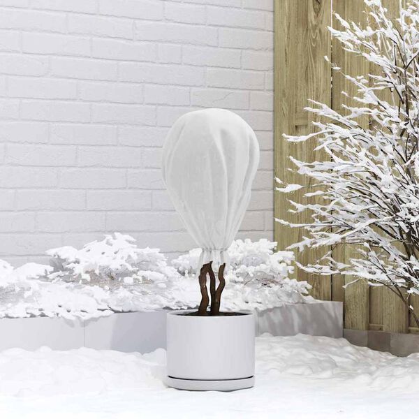 vidaXL Frostbeskyttelsesplante fleece Hvid 100 x 1,6 m Non-woven stof