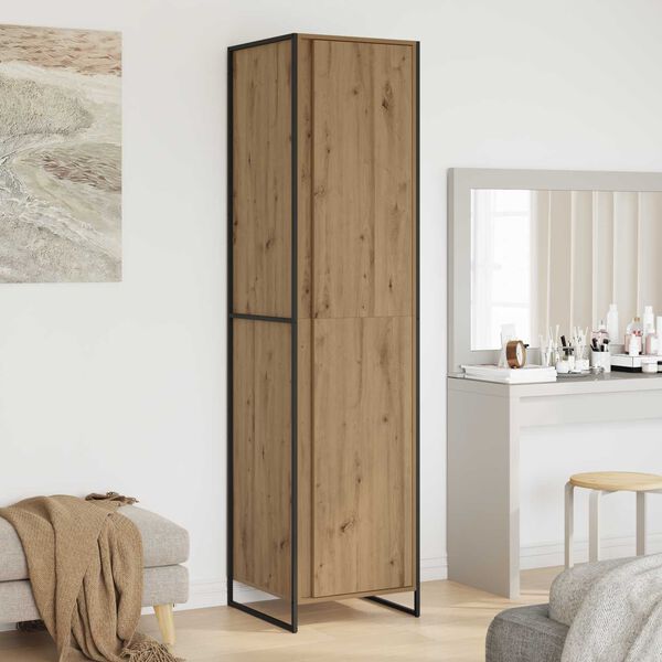 vidaXL Warderobe 2 pcs Artisan eg 50 x 50 x 200 cm Konstrueret tr&aelig;