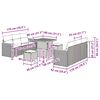 vidaXL Havesofa S&aelig;t 9 pcs Beige polyrattan