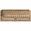 vidaXL Daybed med skuffe Artisan Egetr&aelig; 90 x 190 cm Konstrueret tr&aelig;
