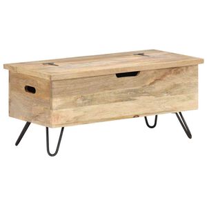 vidaXL opbevaringskiste 90x40x45 cm massivt mangotr&aelig;