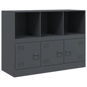 vidaXL sk&aelig;nk 99x39x73 cm st&aring;l antracitgr&aring;