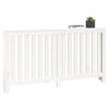 vidaXL radiatorskjuler 153x19x84 cm massivt fyrretr&aelig; hvid