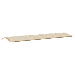 vidaXL hynde til haveb&aelig;nk 200x50x7 cm oxfordstof beige