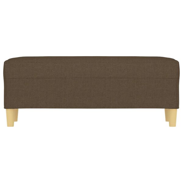 vidaXL bænk 100x35x41 cm stof brun