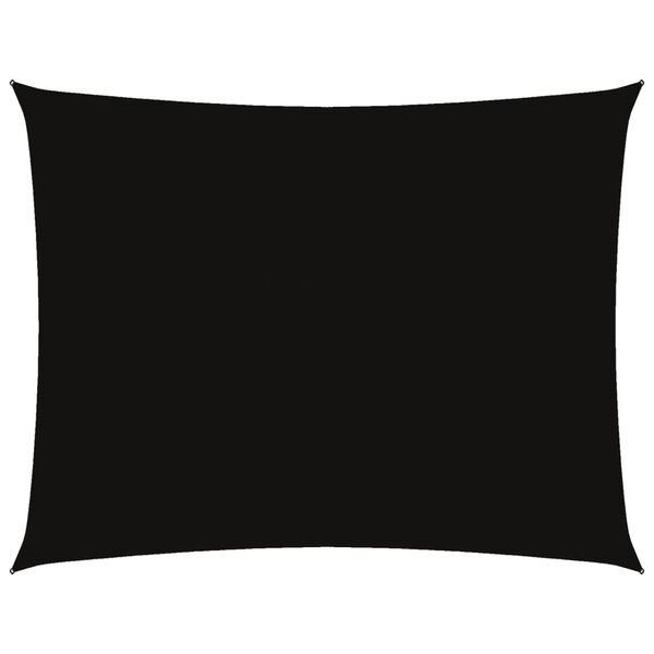vidaXL solsejl 3,5x4,5 m rektangul&aelig;r oxfordstof sort
