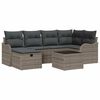 vidaXL Havesofa S&aelig;t 7 stk. Poly rattan
