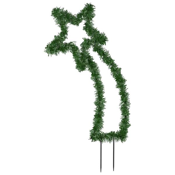 vidaXL stjerneskud med jordspyd 115 LED'er 89 cm