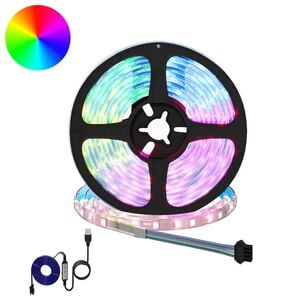 vidaXL LED Strip 2 pcs Sort og Gennemsigtig 3000 mm Kobber og plastik