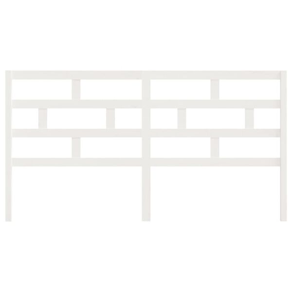 vidaXL sengeg&aelig;rde 186x4x100 cm massivt fyrretr&aelig; hvid