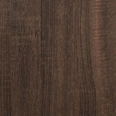 vidaXL møbelsæt til badeværelse 4 dele konstrueret træ brunt egetræ