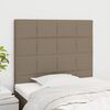 vidaXL sengegavl Taupe 90x5x118/128 cm Stof