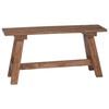 vidaXL b&aelig;nk Naturfarvet 92 x 23,5 x 45,5 cm Massivt mahognitr&aelig;