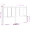 vidaXL sengegærde 145,5x4x100 cm massivt fyrretræ