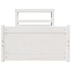 vidaXL Sengeramme med hovedg&aelig;rde uden madras Hvid 90x190 cm