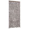 vidaXL insektgardin 100x220 cm chenille brun og hvid
