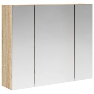 vidaXL Badev&aelig;relsesspejlskab Sonoma eg 60 x 14,5 x 50 cm