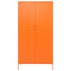 vidaXL klædeskab 90x50x180 cm stål orange