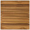 vidaXL Bordplade 40 x 40 x 3,5 cm Firkantet Massiv Teaktr&aelig; Naturfarvet