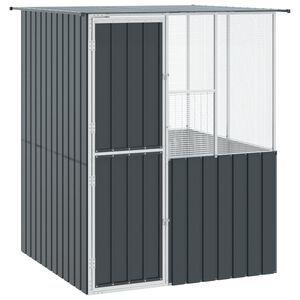 vidaXL Fuglebur Antracit 165 x 165 x 200 cm Galvaniseret st&aring;l