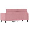 vidaXL 2-personers sofa 140 cm fl&oslash;jl lyser&oslash;d