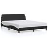 vidaXL sengeramme Dover 152x203 cm kunstl&aelig;der sort og hvid